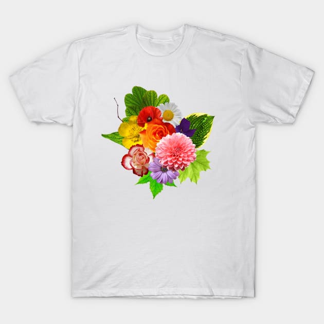 Floral T-Shirt by GoddessFr3yja